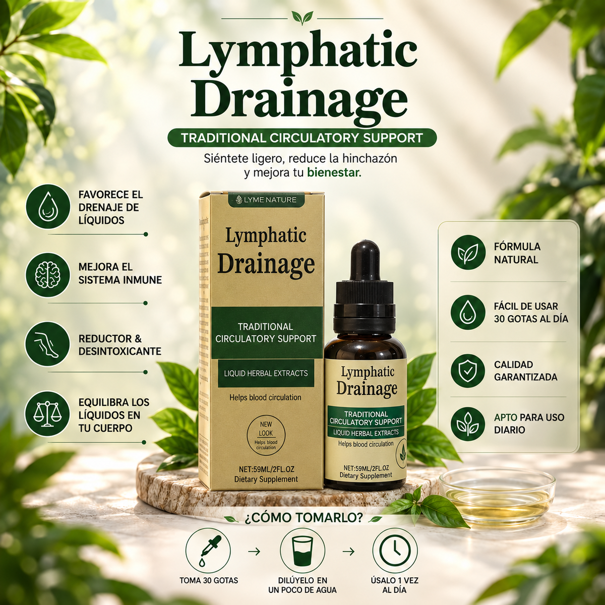 LYMPHORIA® - Elimina líquidos retenidos y recupera tu ligereza en solo 14 días